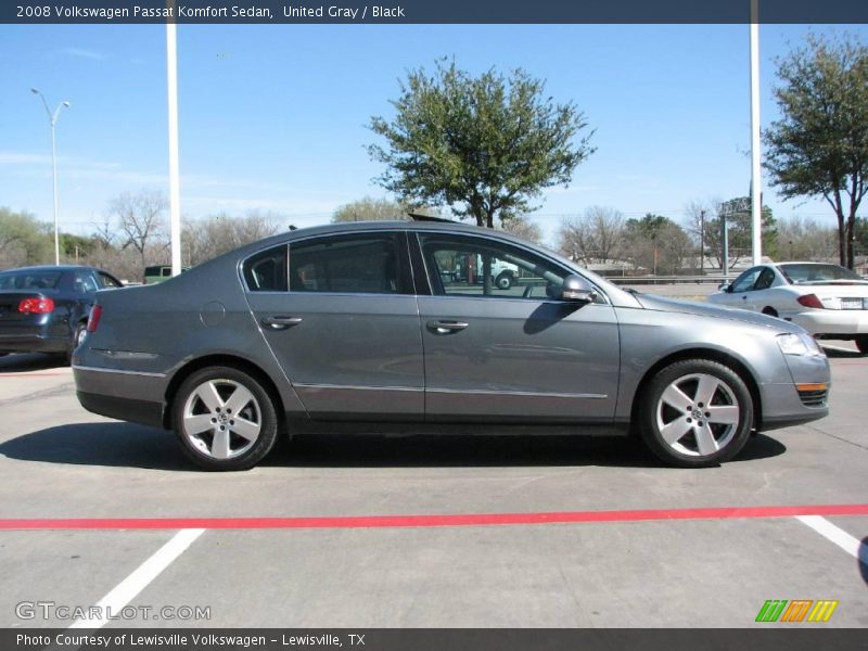 United Gray / Black 2008 Volkswagen Passat Komfort Sedan