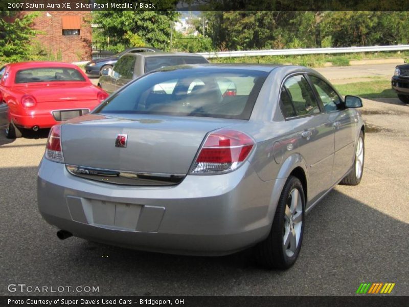 Silver Pearl Metallic / Black 2007 Saturn Aura XE