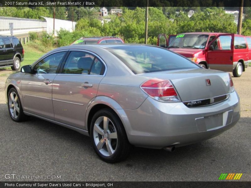 Silver Pearl Metallic / Black 2007 Saturn Aura XE