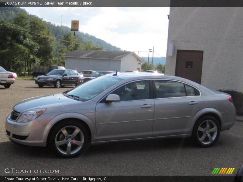 Silver Pearl Metallic / Black 2007 Saturn Aura XE