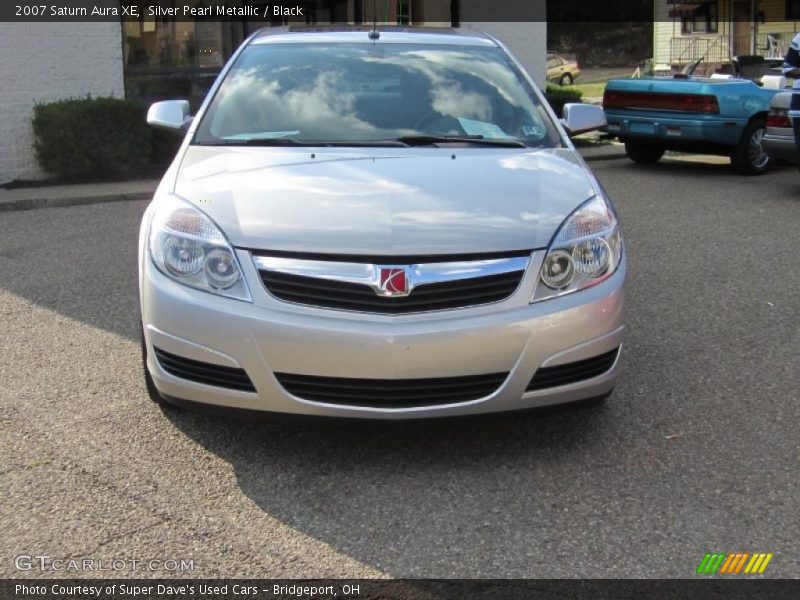 Silver Pearl Metallic / Black 2007 Saturn Aura XE