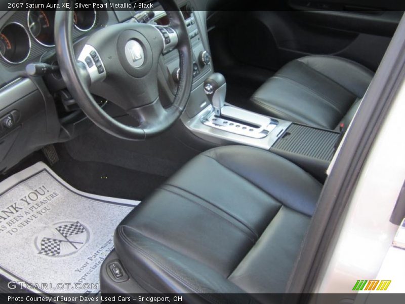 Silver Pearl Metallic / Black 2007 Saturn Aura XE