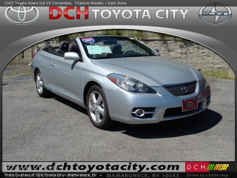Titanium Metallic / Dark Stone 2007 Toyota Solara SLE V6 Convertible