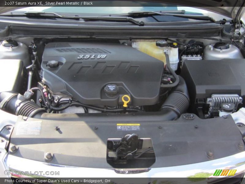 Silver Pearl Metallic / Black 2007 Saturn Aura XE
