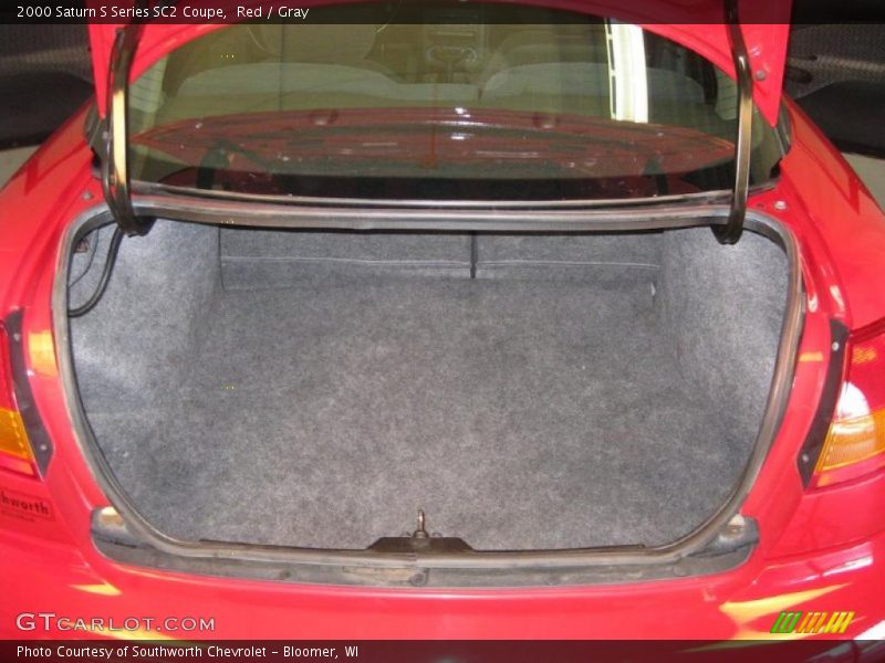 Red / Gray 2000 Saturn S Series SC2 Coupe