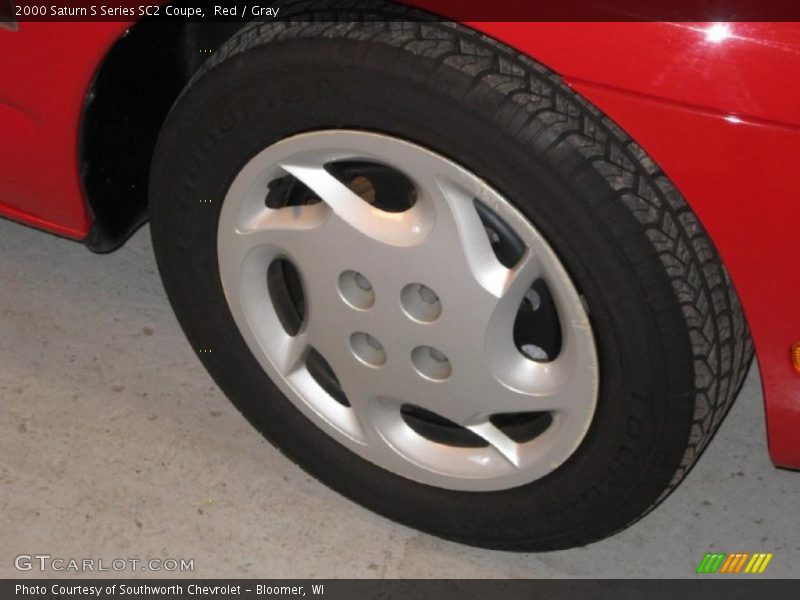 Red / Gray 2000 Saturn S Series SC2 Coupe