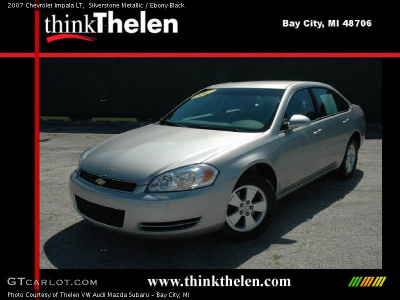 Silverstone Metallic / Ebony Black 2007 Chevrolet Impala LT