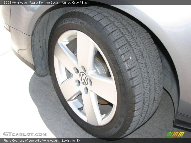 United Gray / Black 2008 Volkswagen Passat Komfort Sedan
