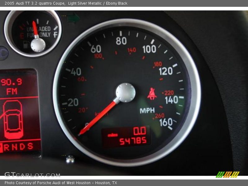 Light Silver Metallic / Ebony Black 2005 Audi TT 3.2 quattro Coupe