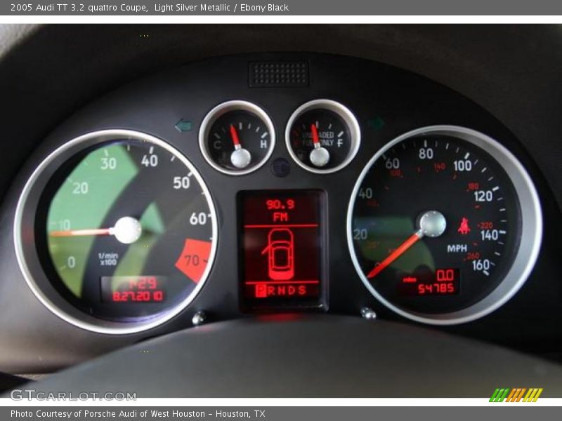 Light Silver Metallic / Ebony Black 2005 Audi TT 3.2 quattro Coupe