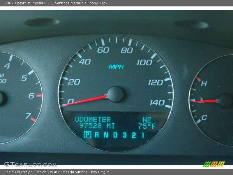 Silverstone Metallic / Ebony Black 2007 Chevrolet Impala LT