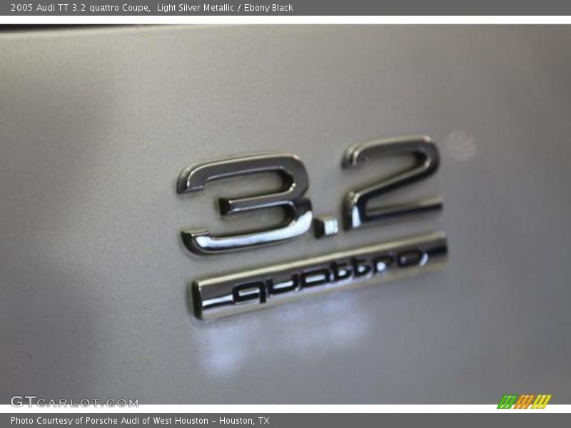 Light Silver Metallic / Ebony Black 2005 Audi TT 3.2 quattro Coupe
