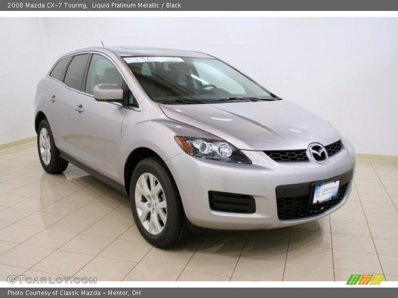 Liquid Platinum Metallic / Black 2008 Mazda CX-7 Touring