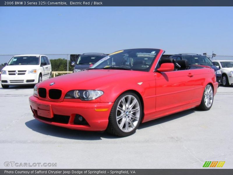 Electric Red / Black 2006 BMW 3 Series 325i Convertible