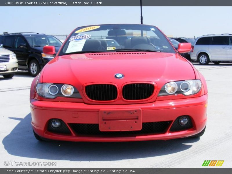 Electric Red / Black 2006 BMW 3 Series 325i Convertible