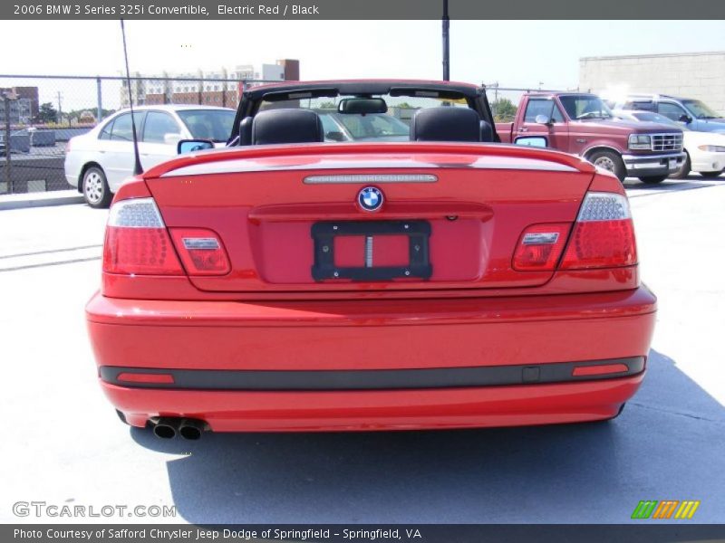 Electric Red / Black 2006 BMW 3 Series 325i Convertible