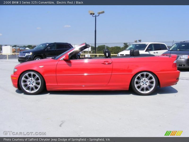 Electric Red / Black 2006 BMW 3 Series 325i Convertible