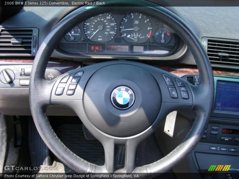 Electric Red / Black 2006 BMW 3 Series 325i Convertible