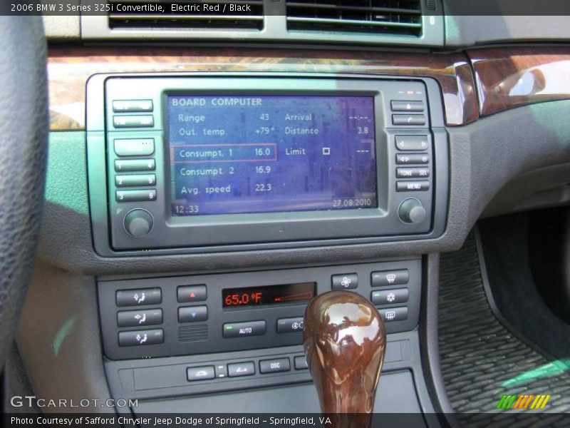 Electric Red / Black 2006 BMW 3 Series 325i Convertible