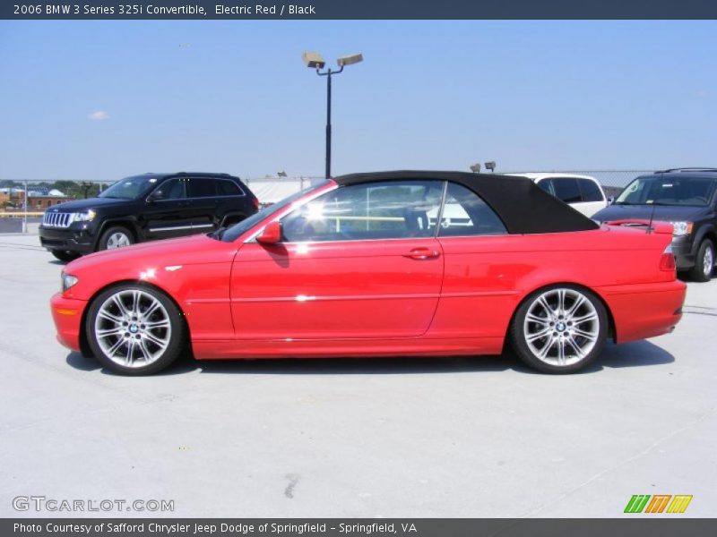 Electric Red / Black 2006 BMW 3 Series 325i Convertible