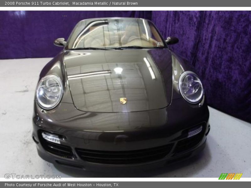 Macadamia Metallic / Natural Brown 2008 Porsche 911 Turbo Cabriolet