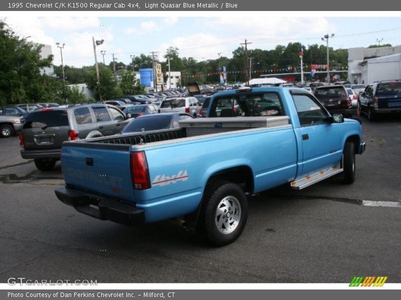 Light Quasar Blue Metallic / Blue 1995 Chevrolet C/K K1500 Regular Cab 4x4