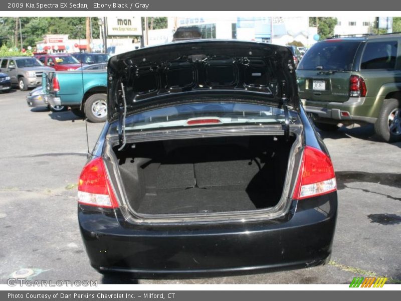 Ebony Black / Gray 2009 Kia Spectra EX Sedan