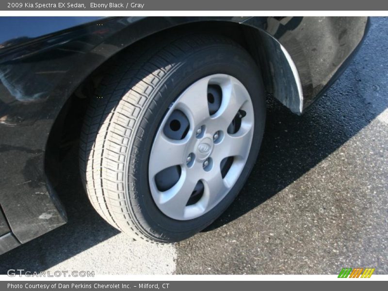 Ebony Black / Gray 2009 Kia Spectra EX Sedan