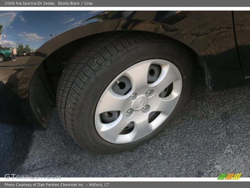 Ebony Black / Gray 2009 Kia Spectra EX Sedan