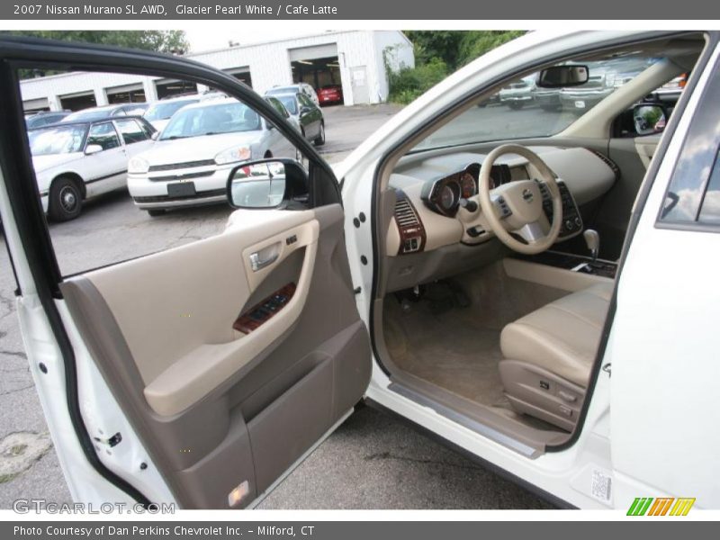 Glacier Pearl White / Cafe Latte 2007 Nissan Murano SL AWD