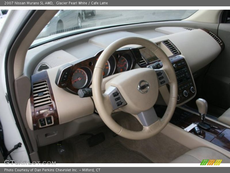 Glacier Pearl White / Cafe Latte 2007 Nissan Murano SL AWD