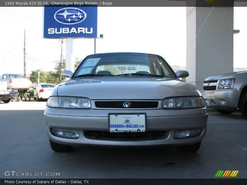 Champagne Beige Metallic / Beige 1993 Mazda 626 ES V6