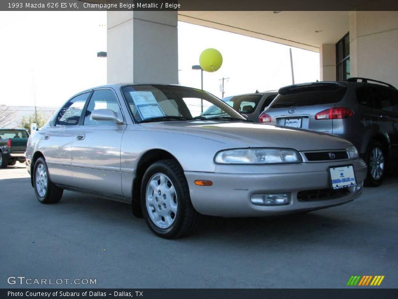 Champagne Beige Metallic / Beige 1993 Mazda 626 ES V6