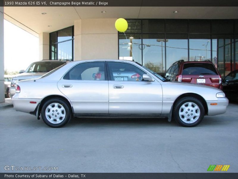 Champagne Beige Metallic / Beige 1993 Mazda 626 ES V6