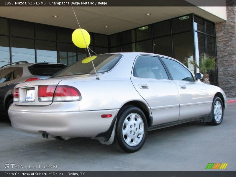 Champagne Beige Metallic / Beige 1993 Mazda 626 ES V6
