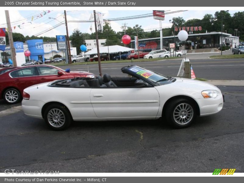 Stone White / Dark Slate Gray 2005 Chrysler Sebring Touring Convertible