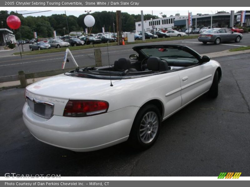 Stone White / Dark Slate Gray 2005 Chrysler Sebring Touring Convertible
