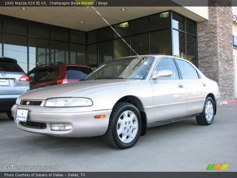 Champagne Beige Metallic / Beige 1993 Mazda 626 ES V6