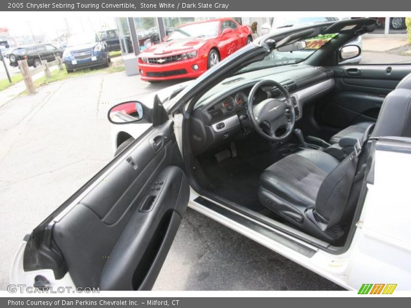 Stone White / Dark Slate Gray 2005 Chrysler Sebring Touring Convertible