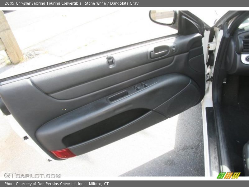 Stone White / Dark Slate Gray 2005 Chrysler Sebring Touring Convertible