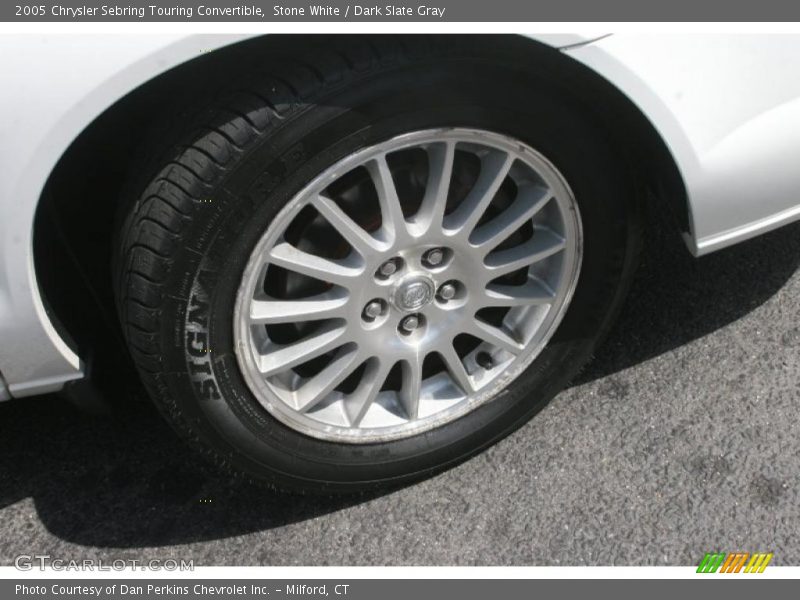 Stone White / Dark Slate Gray 2005 Chrysler Sebring Touring Convertible