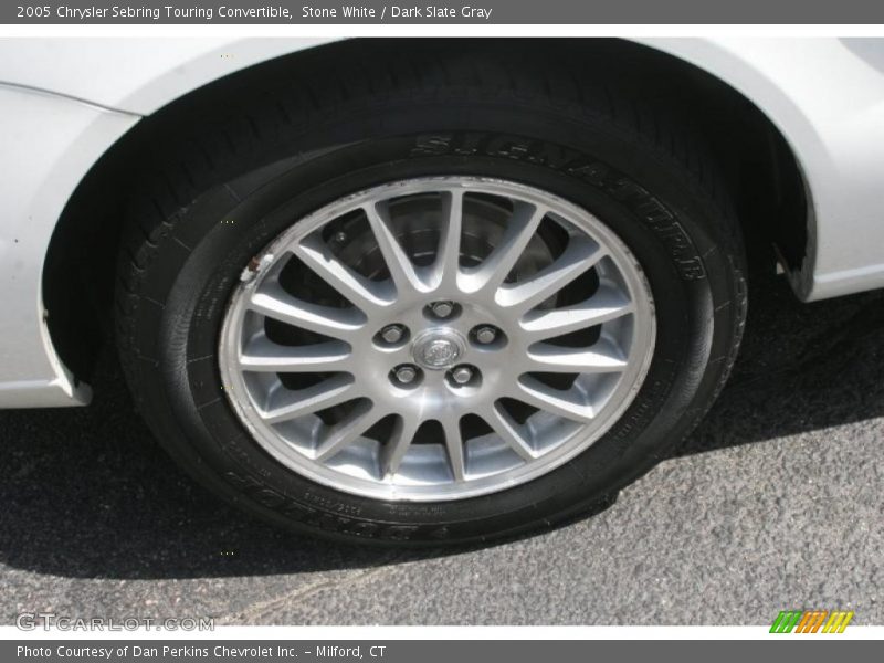 Stone White / Dark Slate Gray 2005 Chrysler Sebring Touring Convertible