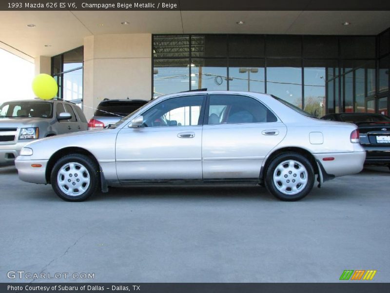 Champagne Beige Metallic / Beige 1993 Mazda 626 ES V6