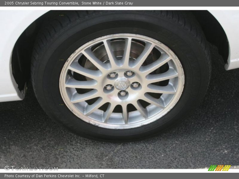 Stone White / Dark Slate Gray 2005 Chrysler Sebring Touring Convertible