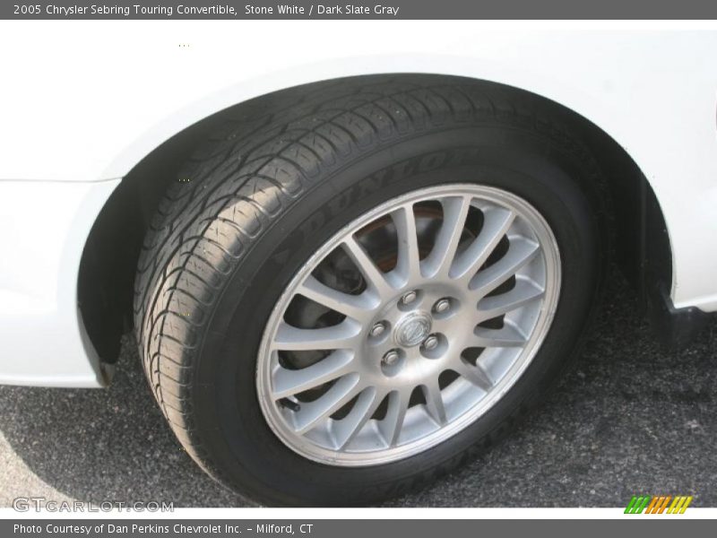 Stone White / Dark Slate Gray 2005 Chrysler Sebring Touring Convertible