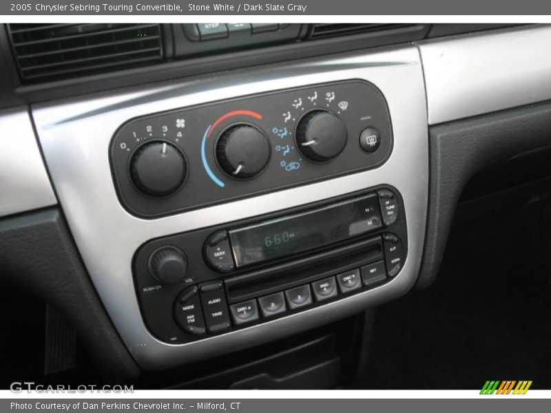 Stone White / Dark Slate Gray 2005 Chrysler Sebring Touring Convertible
