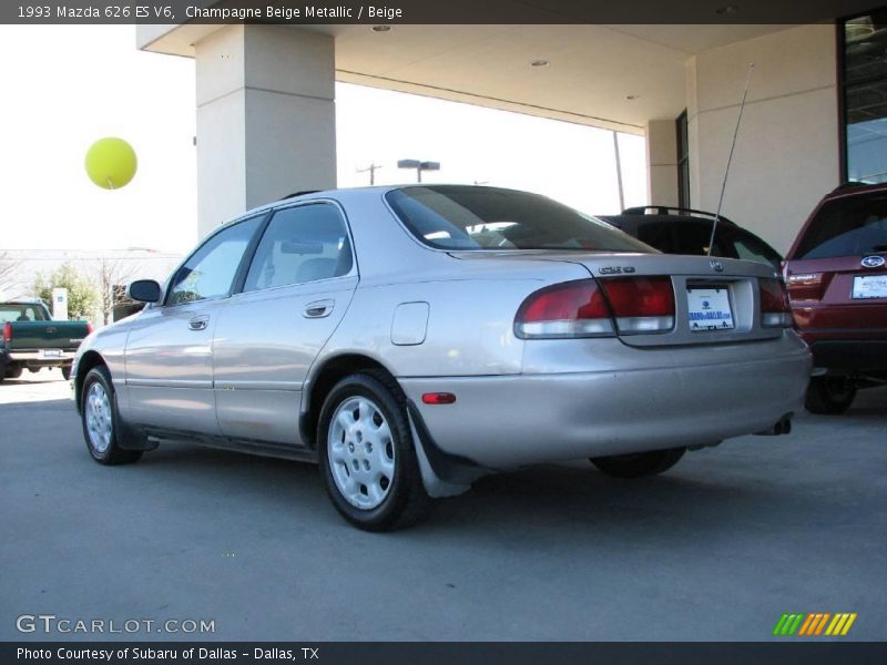 Champagne Beige Metallic / Beige 1993 Mazda 626 ES V6