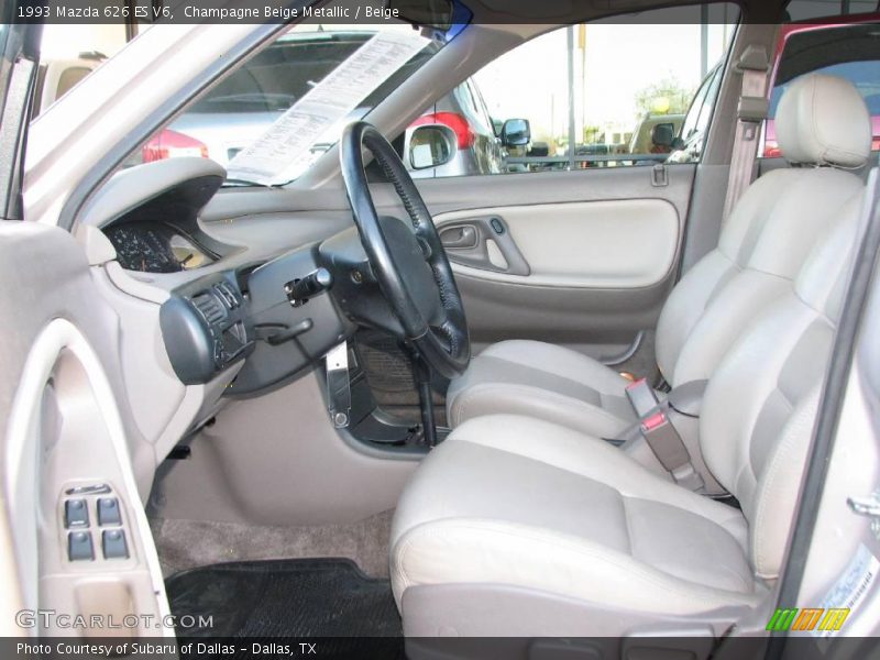 Champagne Beige Metallic / Beige 1993 Mazda 626 ES V6