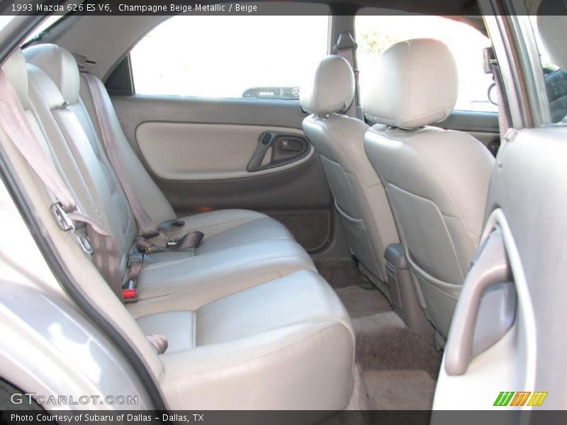 Champagne Beige Metallic / Beige 1993 Mazda 626 ES V6