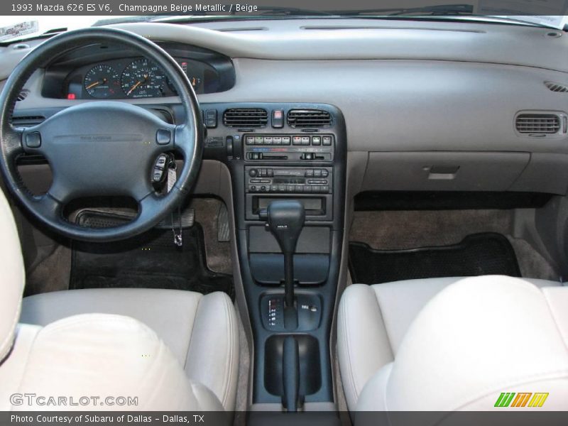 Champagne Beige Metallic / Beige 1993 Mazda 626 ES V6